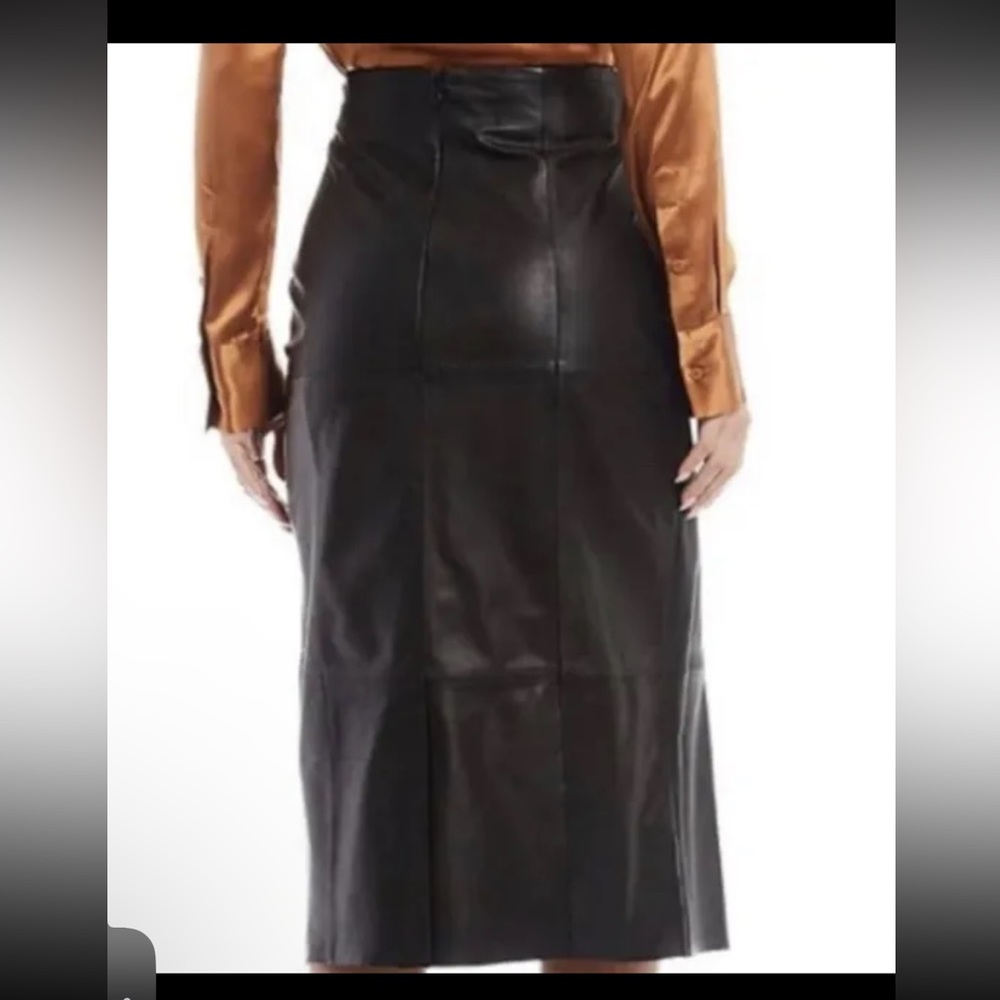 Antonio Melani Leather Wrap Style Skirt Size XS new with tags $299